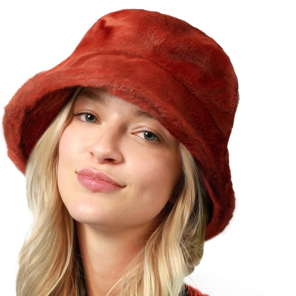 Amazon Everyday Winter Fur Bucket Hat Unisex Trendy Soft Fluffy Warm Lightweight
